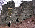 Ehemaliger Palas der Burg, Westansicht, 2006