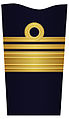 Insignia for Vice Admiral (OF-8) in the Swedish Navy.