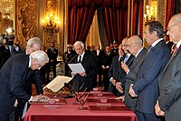 Mattarella, ministro, 2011