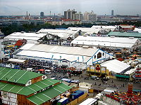 Het Oktoberfest 2005 vanuit een reuzenrad