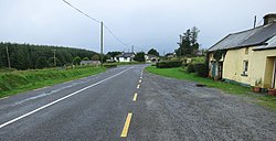 The R523 regional road near Carrigkerry