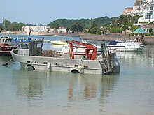 Oyster boat in the harbour at Gorey, Jersey Oyster boat, Gorey.JPG