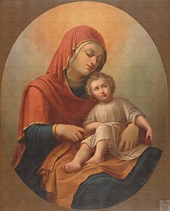 Vierge et l'enfant de Charálambos Pachís