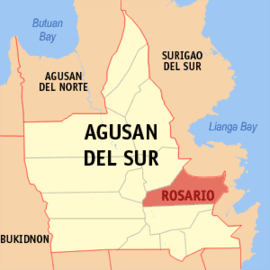 Rosario na Agusan do Sul Coordenadas : 8°23'N, 126°0'E