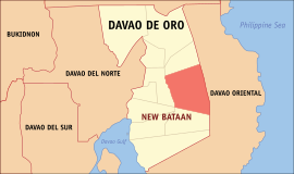 Nova Bataan na Davao de Ouro Coordenadas : 7°32'54"N, 126°8'17"E