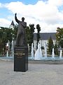 Jerzy Popiełuszko monument in the park