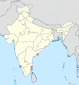Territorio di Puducherry – Localizzazione