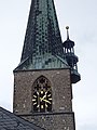 Torre nord con torretta contenente il meccanismo di suoneria dell'orologio