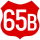 RO Roadsign 65B.svg