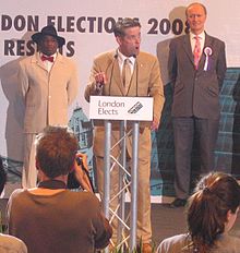 Barnbrook in 2008 Richard Barnbrook BNP at mayoral election2.jpg