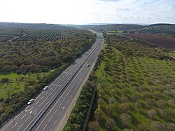 כביש 77 ליד מאגר אשכול