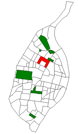 Расположение (красный) Greater Ville в Сент-Луисе