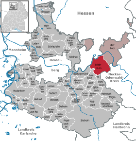 Poziția localității Schönbrunn