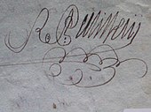 Signature de Roch-Antoine de Pellissery