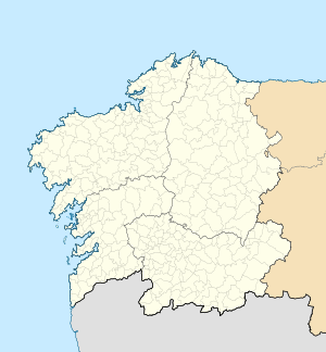 Igrexa de San Pedro de Vilanova de Dozón en Galicia