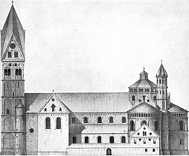 Alzado de la iglesia (antes 1899)