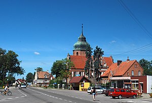 Centar mjesta sa crkvom sv.Simona i Jude