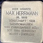 Stolperstein Max Herrmann, Werner Str. 178, 59192 Bergkamen