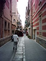 Kleine Gasse im Zentrum der Stadt