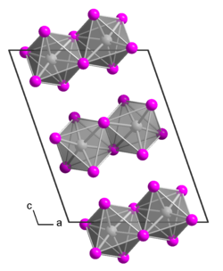 Kristallstruktur von Tantal(V)-iodid