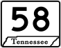 State Route 58 primary marker
