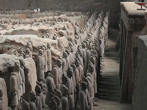 The massive Terracotta Army of Qin Shi Huang, a UNESCO World Heritage Site Terracotta Army-China2.jpg