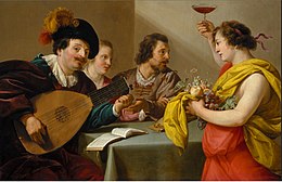 Zenei társaság Bacchusszal 1630. (Kremer Gyűjtemény)