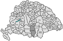 Location of Torontál
