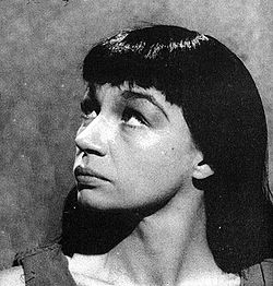 Ulla Sjöblom som Antigone i TV-teatern 1960.