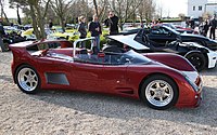 The Ultima Spyder was the roadster version, with a cut down windshield and a minimum of creature comforts