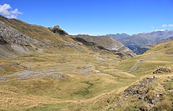 Vue de la partie haute de la vallée.