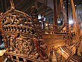 Museu de Vasa, Estocolmo, Suécia: vista parcial de um navio