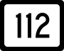 West Virginia Route 112 marker