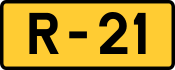 R-21 regional road shield}}