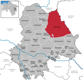 Kaart van Wittingen