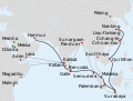 Zheng He podczas swoich wypraw morskich dopłynął do Majapahit
