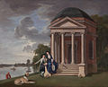 Johan Zoffany, David Garrick and his Wife by his Temple to Shakespeare at Hampton, c. 1762, Yale Center for British Art