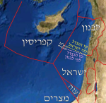 מפת המים הכלכליים של ישראל ושכנותיה