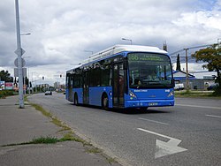 166-os busz a Helsinki úton