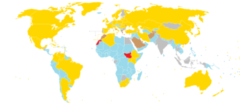 Kart som viser nasjoners medaljefangst under Sommer-OL 2012