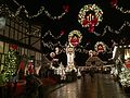 Banbury Cross, England in Christmas Livery.