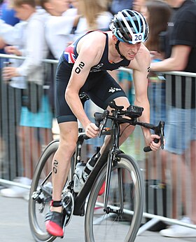 Barclay Izzard im Elite-Einzelrennen der Männer bei den Triathlon European Championships 2022 in München