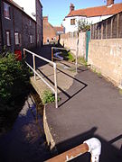Beeston Beck's course at the Back of the Houses on Beeston Road.