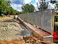 BeltLine Eastside Trail under construction at Irwin Street in the Old Fourth Ward, May 2012.