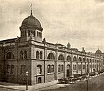 Markthalle I, Ecke Kaiser-Wilhelm-Straße (links) / Neue Friedrichstraße (rechts)