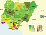 Bevölkerungsdichte Nigerias