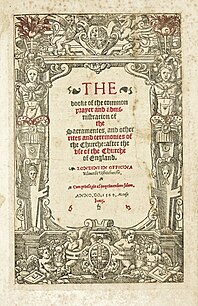 The first Book of Common Prayer, published 1549 Book of Common Prayer, 1549 (2).jpg