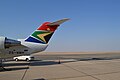CRJ 200 de South African Airways en el Aeropuerto Internacional de Walvisbaai, Namibia