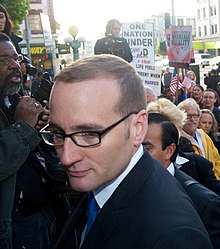 Griffin outside the Ninth Circuit Court in 2014 Chad Griffin December 2010 Cropped.jpg