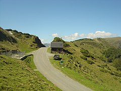 Bergerie juste avant l’arrivée au col.